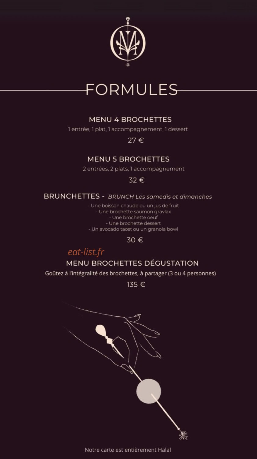Maison Brochettes — carte page 5