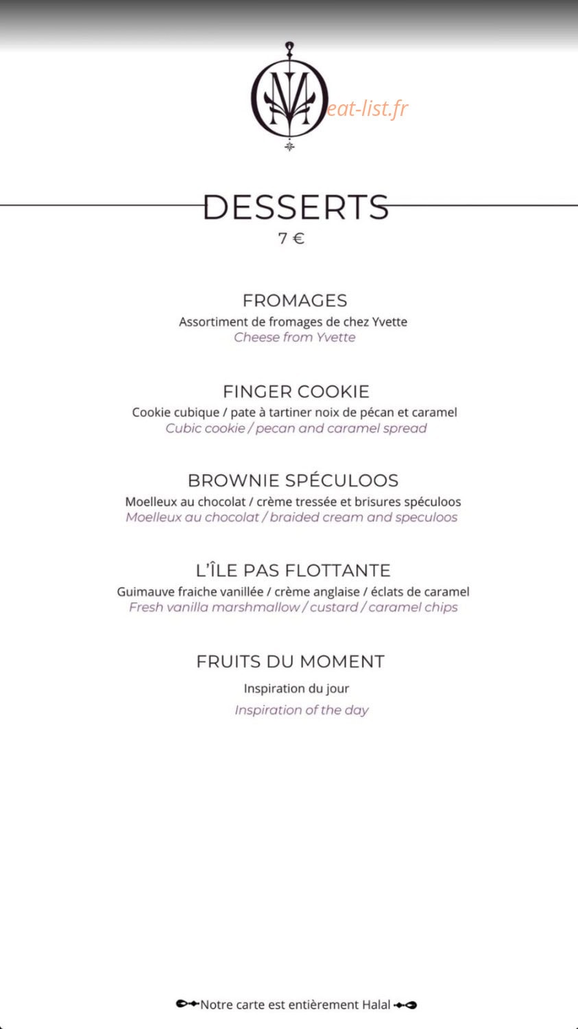 Maison Brochettes — carte page 4