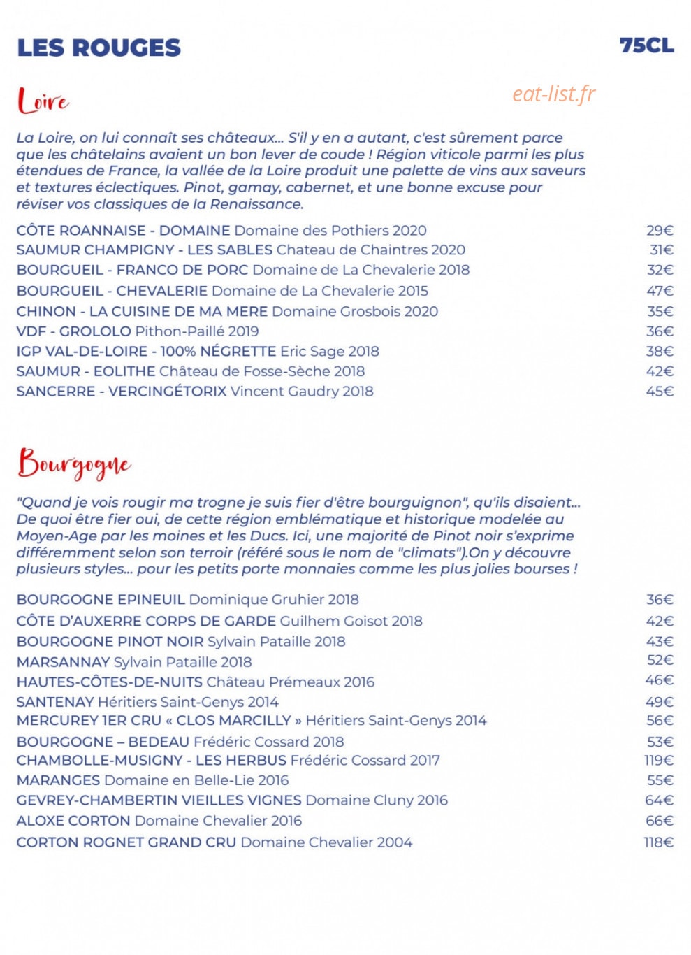 Monbleu Le Comptoir — carte page 8