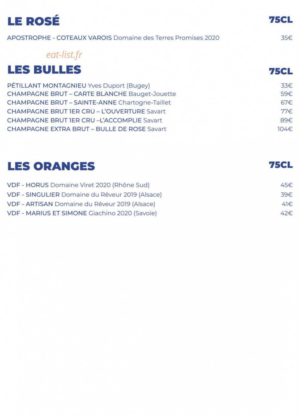 Monbleu Le Comptoir — carte page 12