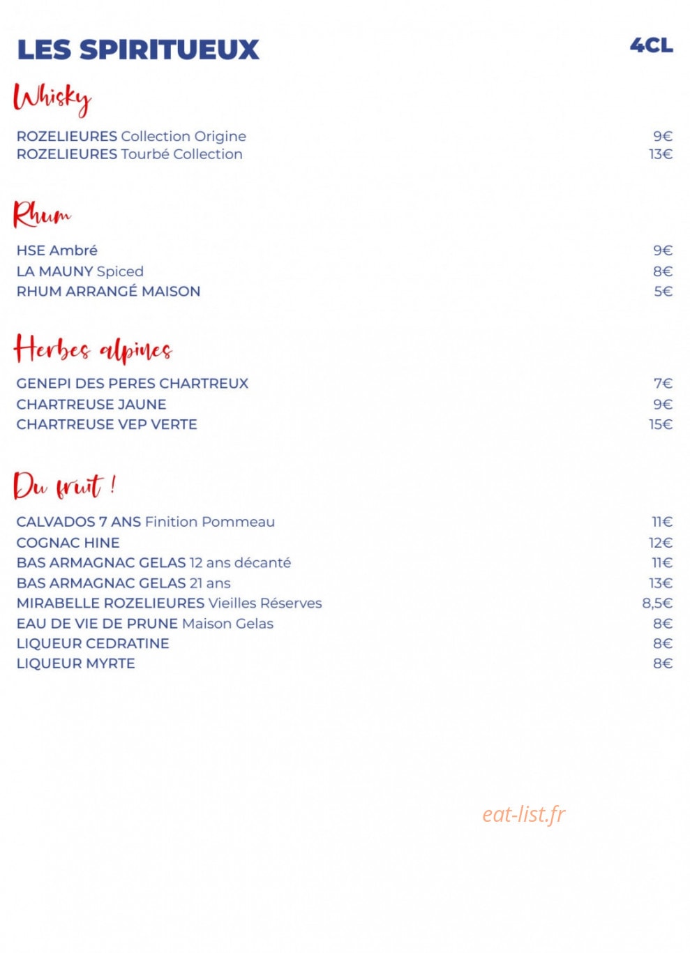 Monbleu Le Comptoir — carte page 13