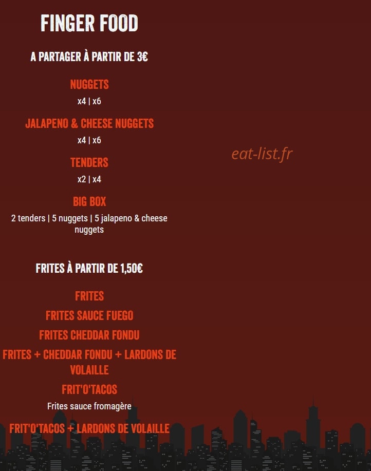 O'tacos — carte page 3