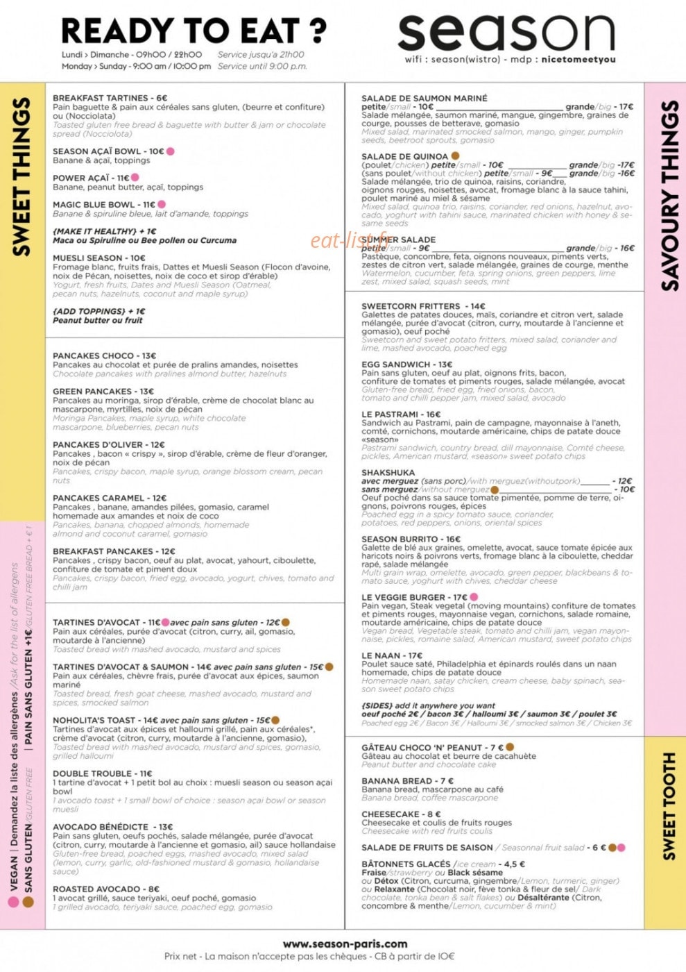 Season — carte page 1