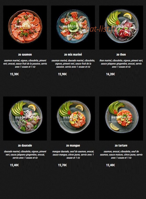 Sushi Zo — carte page 11