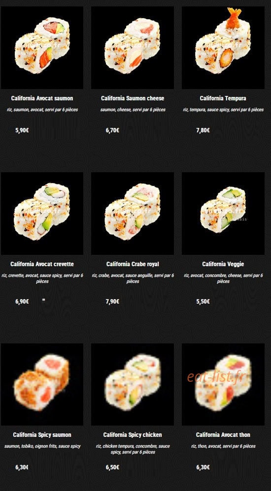 Sushi Zo — carte page 6