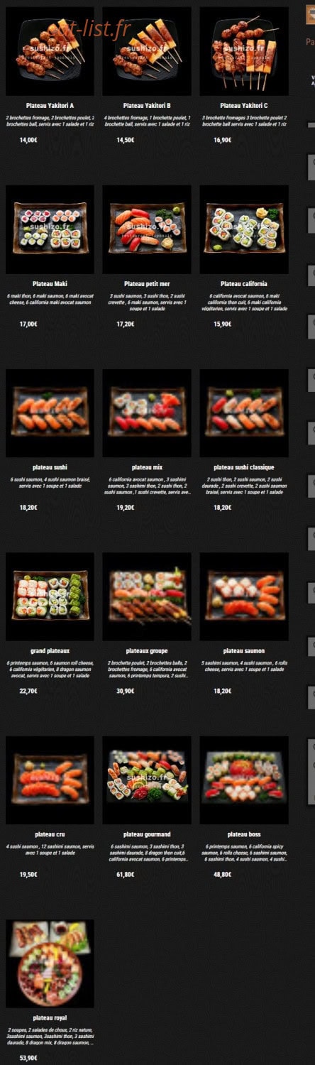 Sushi Zo — carte page 14