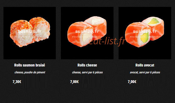 Sushi Zo — carte page 5
