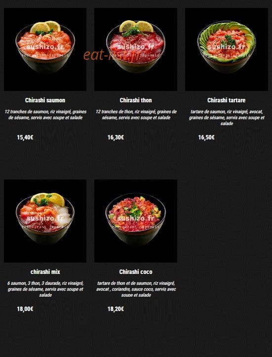Sushi Zo — carte page 12