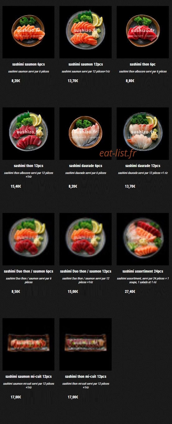 Sushi Zo — carte page 9