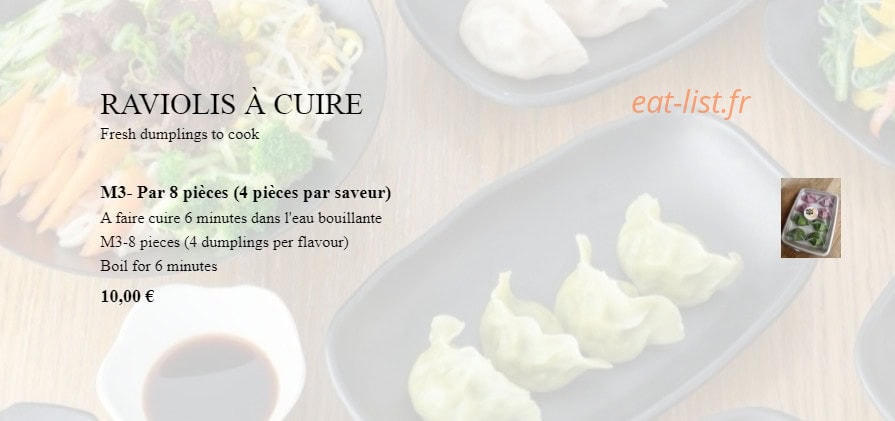 Sweet Raviolis — carte page 5