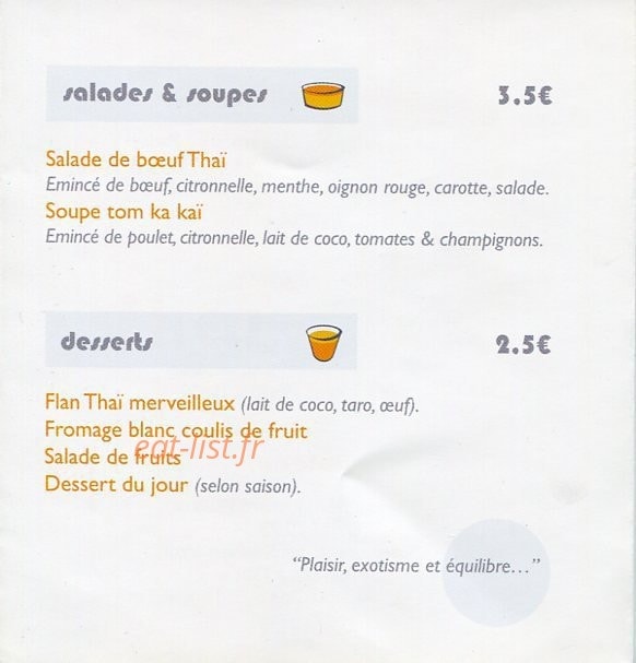 Thaï in Box — carte page 3