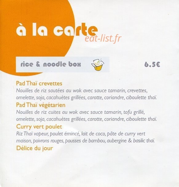 Thaï in Box — carte page 2