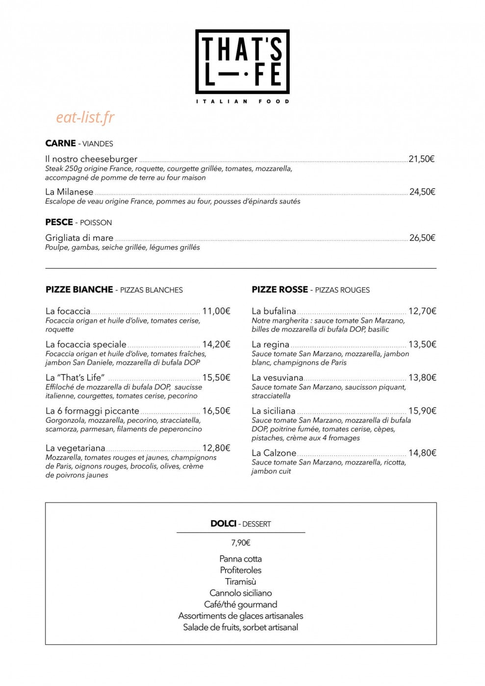That's Life — carte page 2