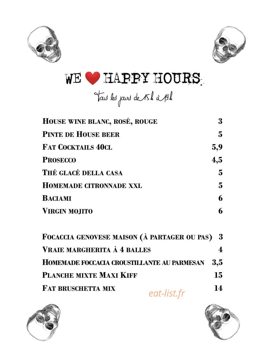 The Brooklyn Pizzeria — carte page 4