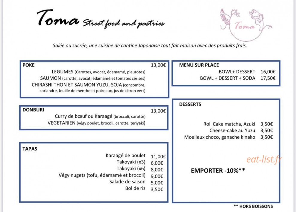 Toma — carte page 1