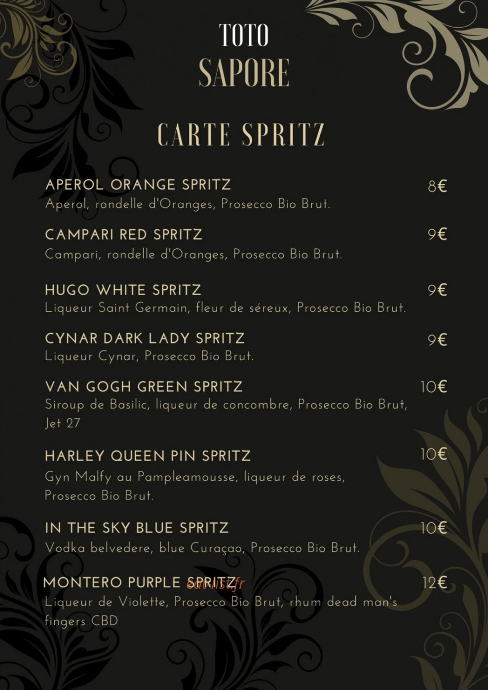 Toto Sapore — carte page 9