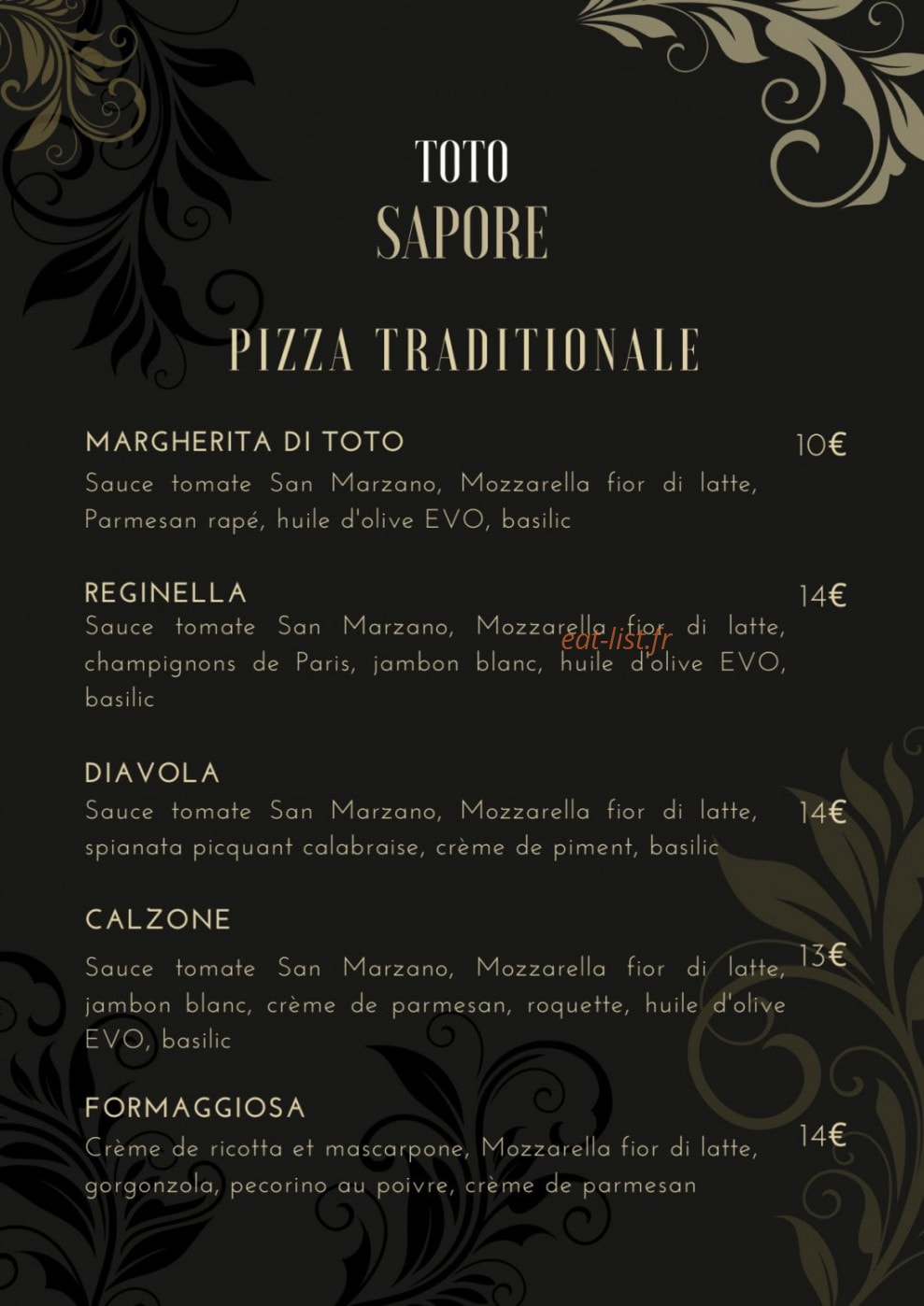 Toto Sapore — carte page 4