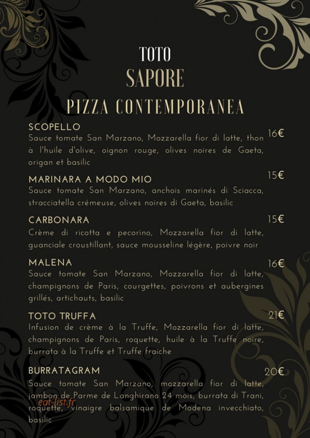 Toto Sapore — carte page 5