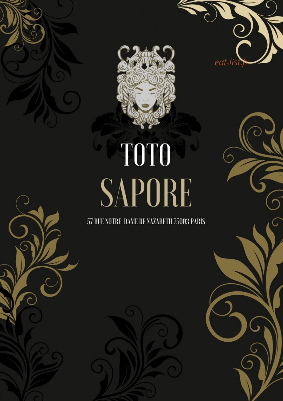 Toto Sapore — carte page 1