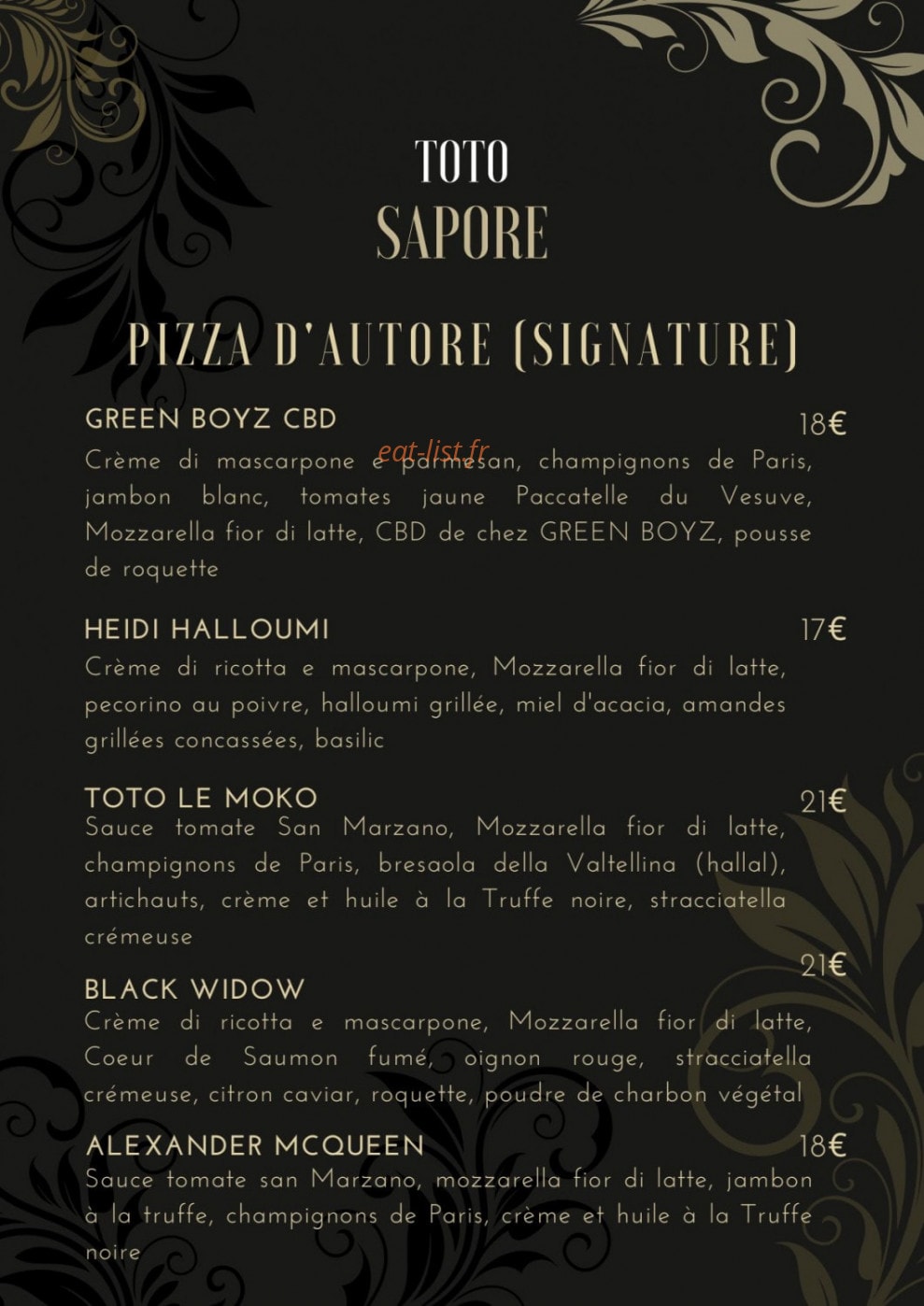 Toto Sapore — carte page 6