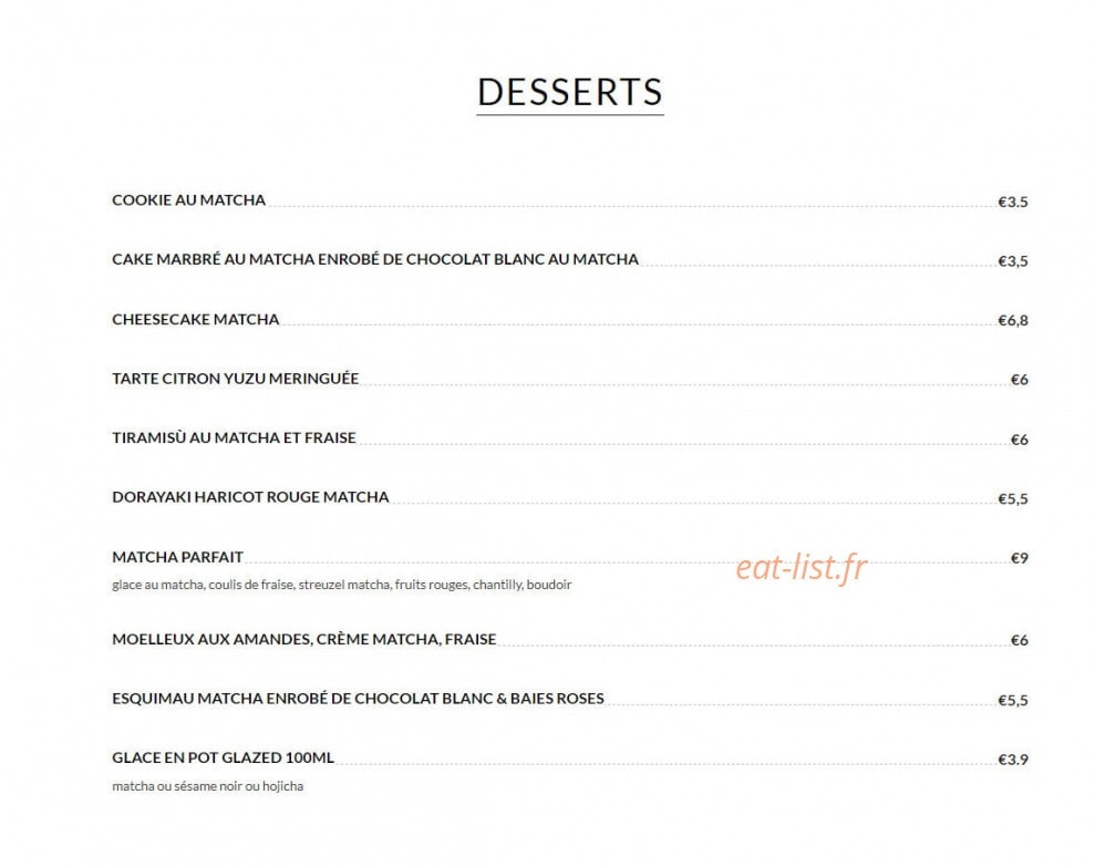 Umami — carte page 3
