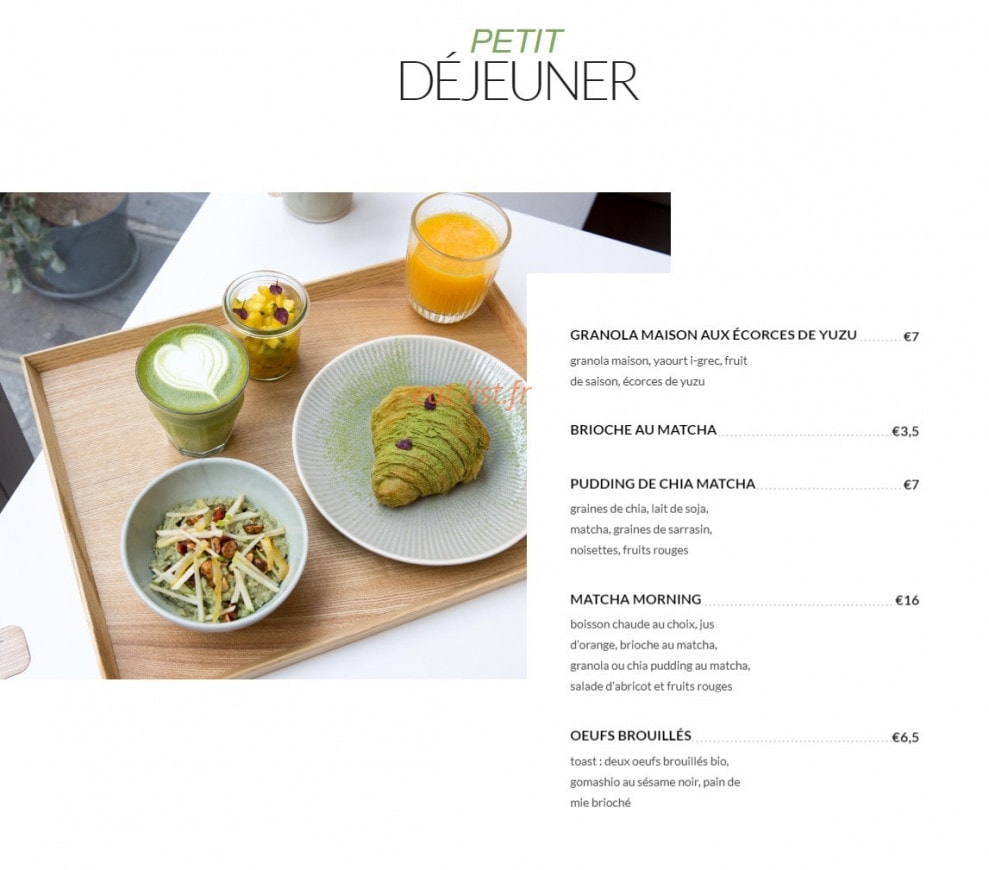 Umami — carte page 1