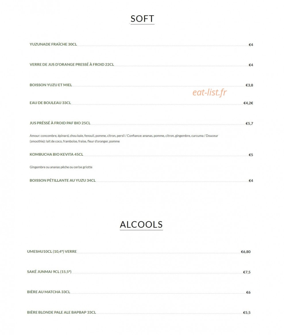 Umami — carte page 11