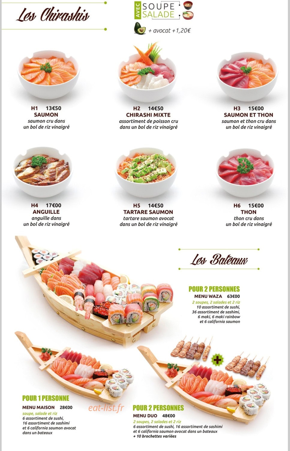 Waza Sushi — carte page 7