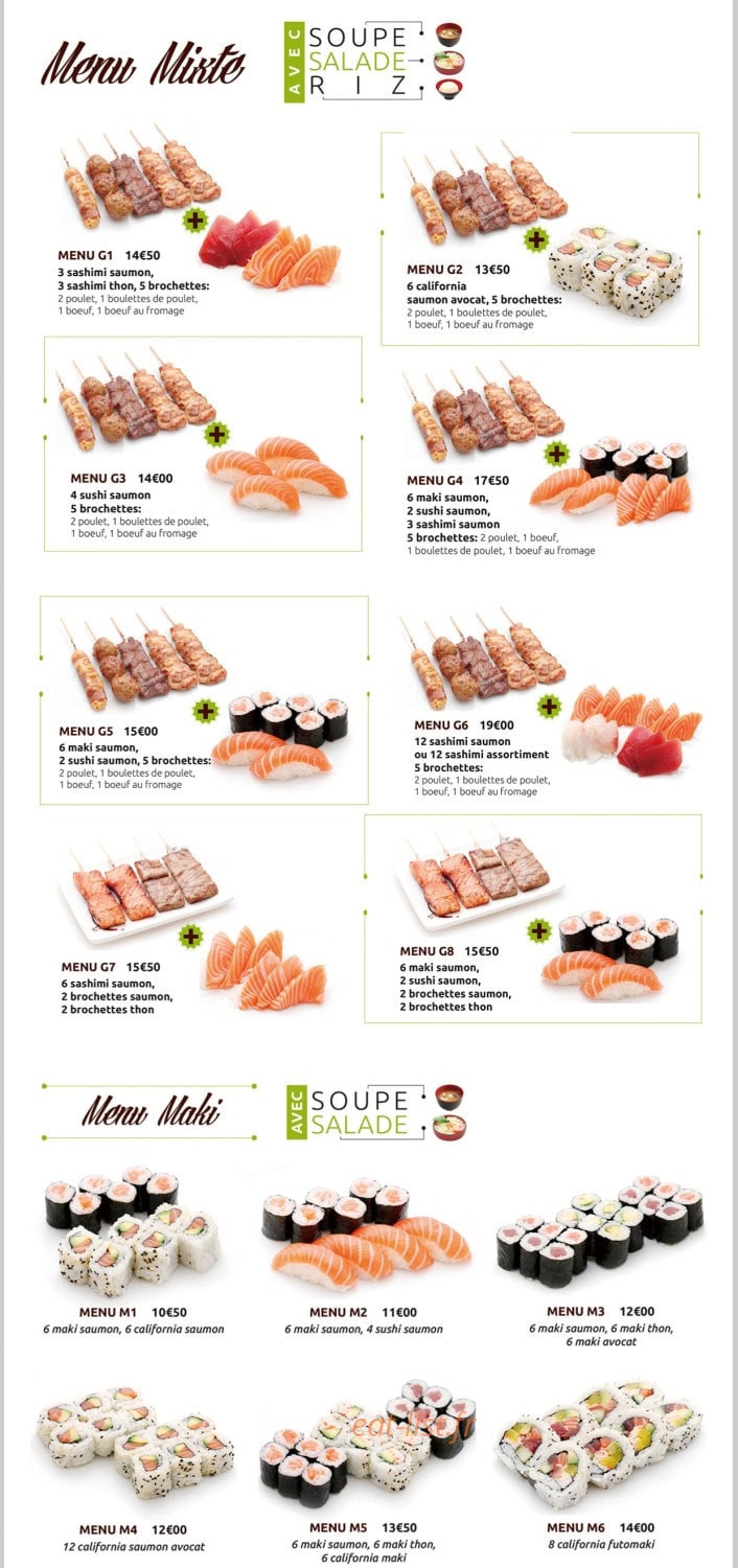 Waza Sushi — carte page 5