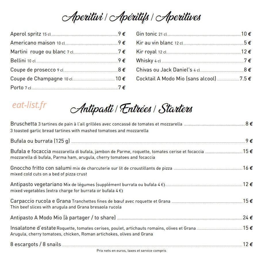 A modo mio — carte page 1