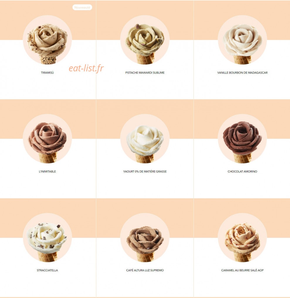 Amorino — carte page 3
