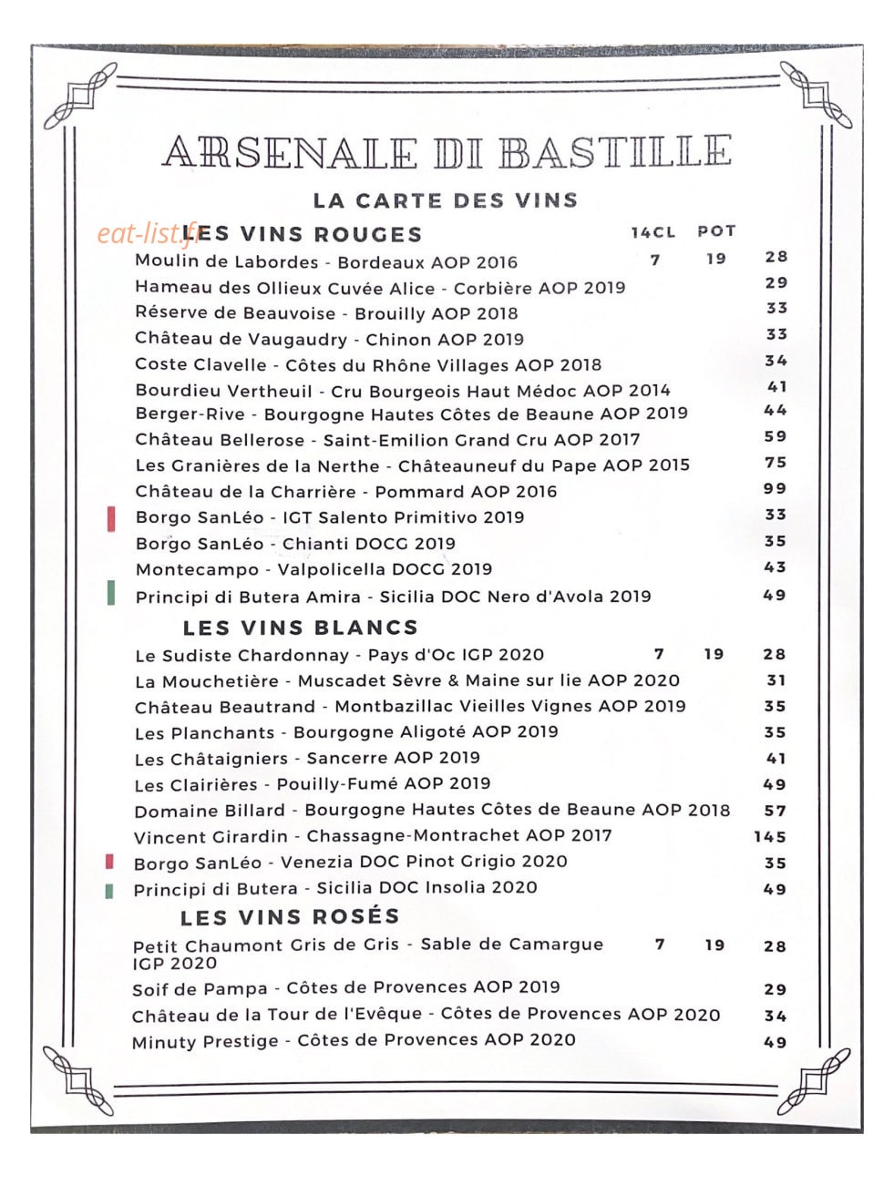 Arsenale Di Bastille — carte page 8