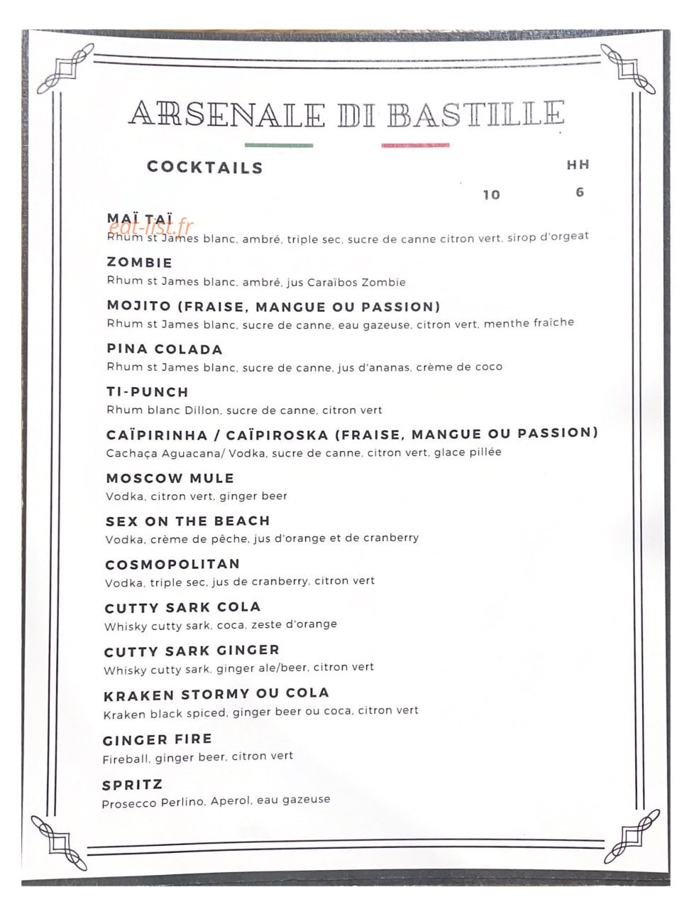 Arsenale Di Bastille — carte page 7