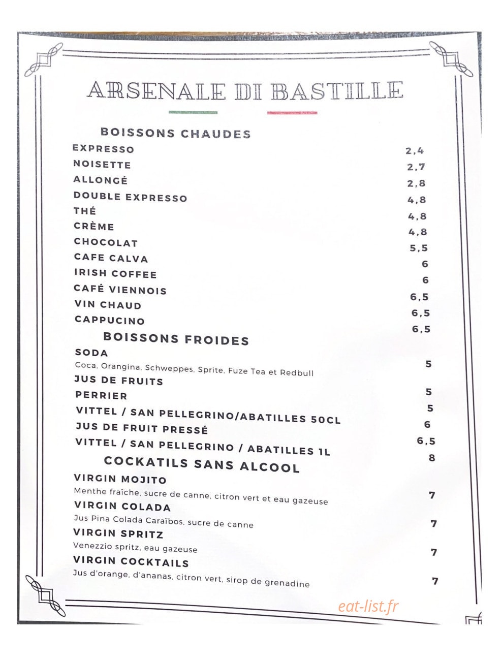 Arsenale Di Bastille — carte page 5