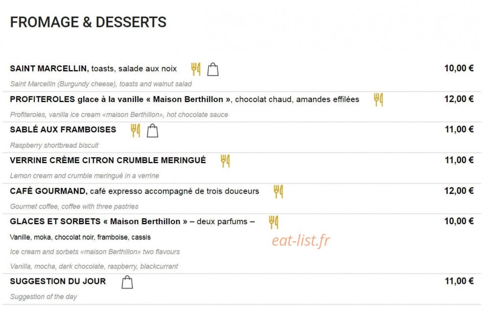 Au Bourguignon du Marais — carte page 2