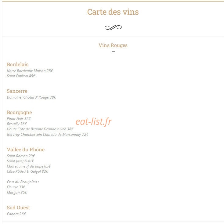 Au Petit Thaï — carte page 10