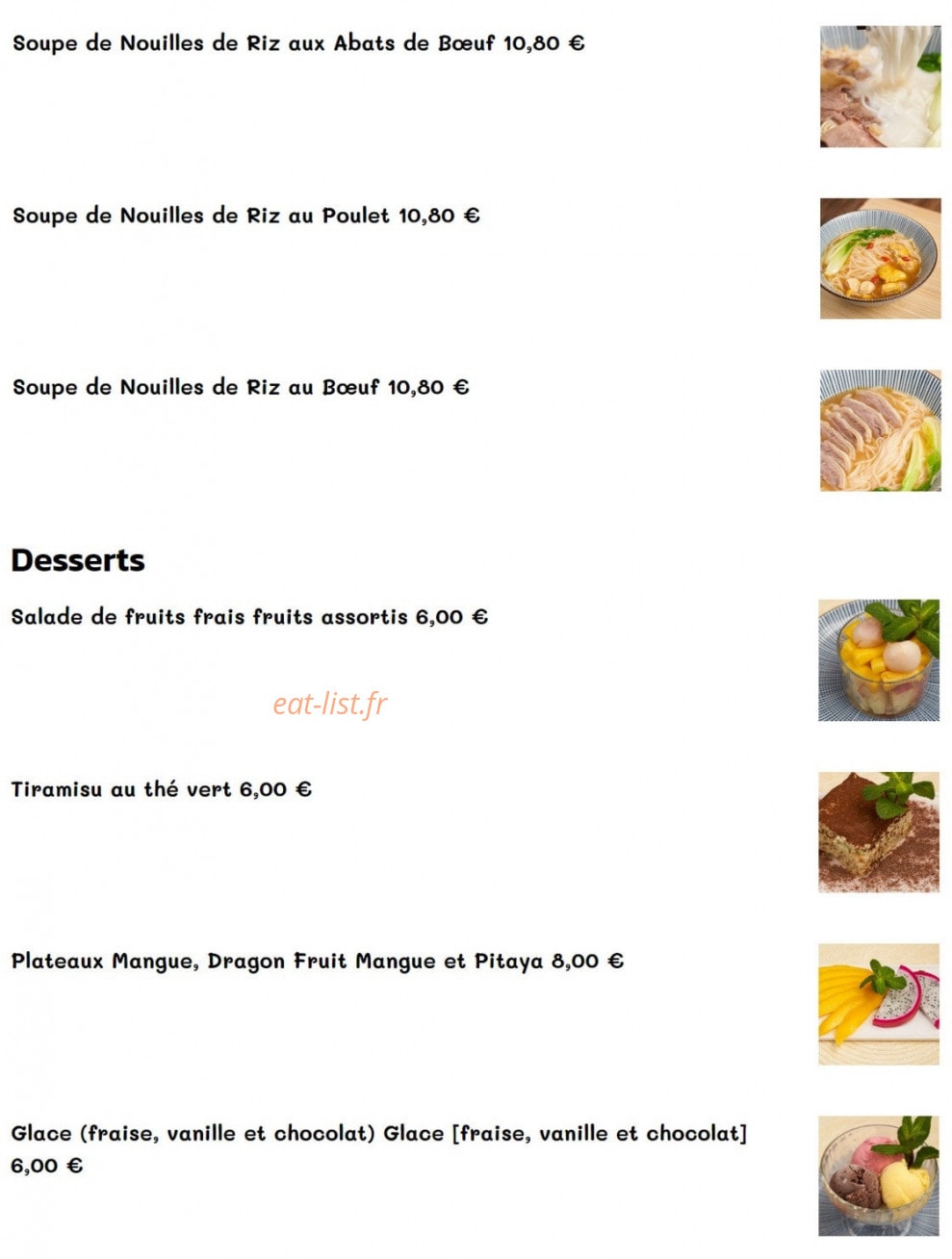 Au piment du centre — carte page 10