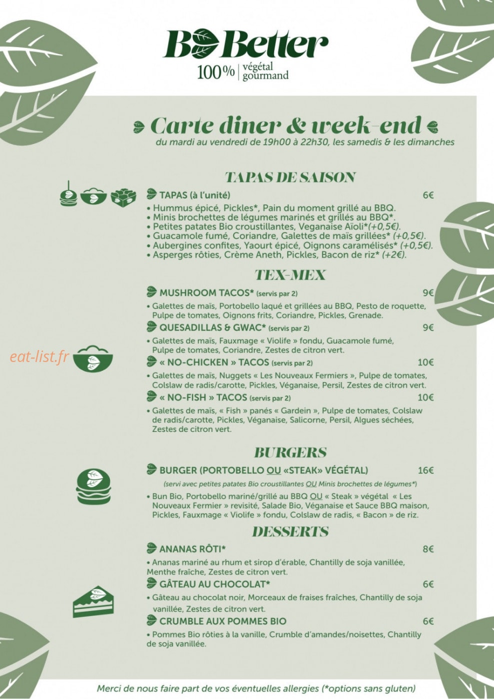 B.Better — carte page 2