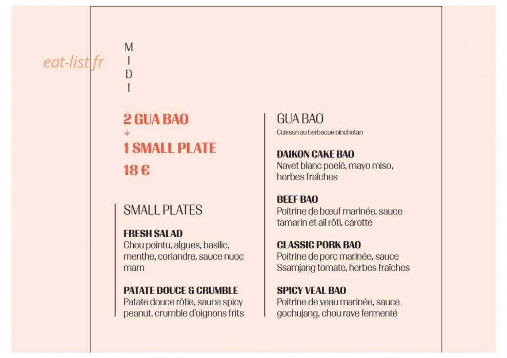 Baobar — carte page 1