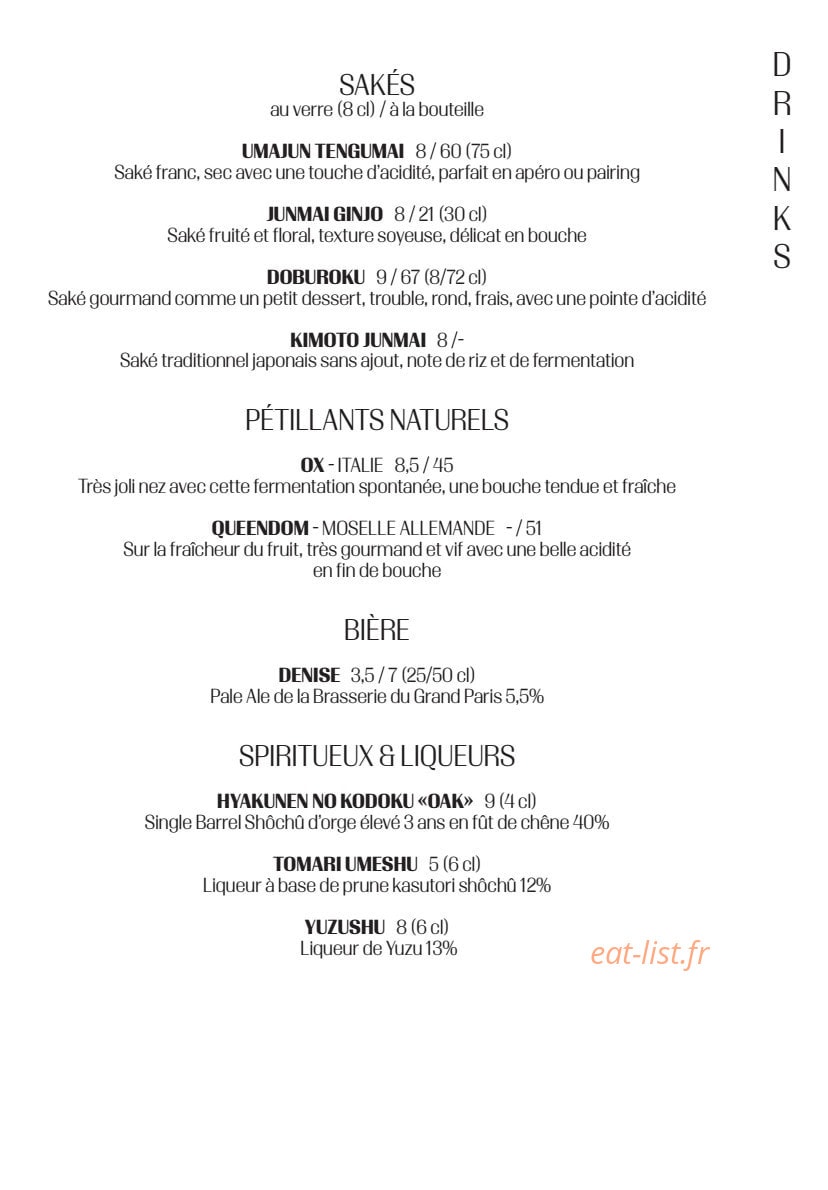 Baobar — carte page 4