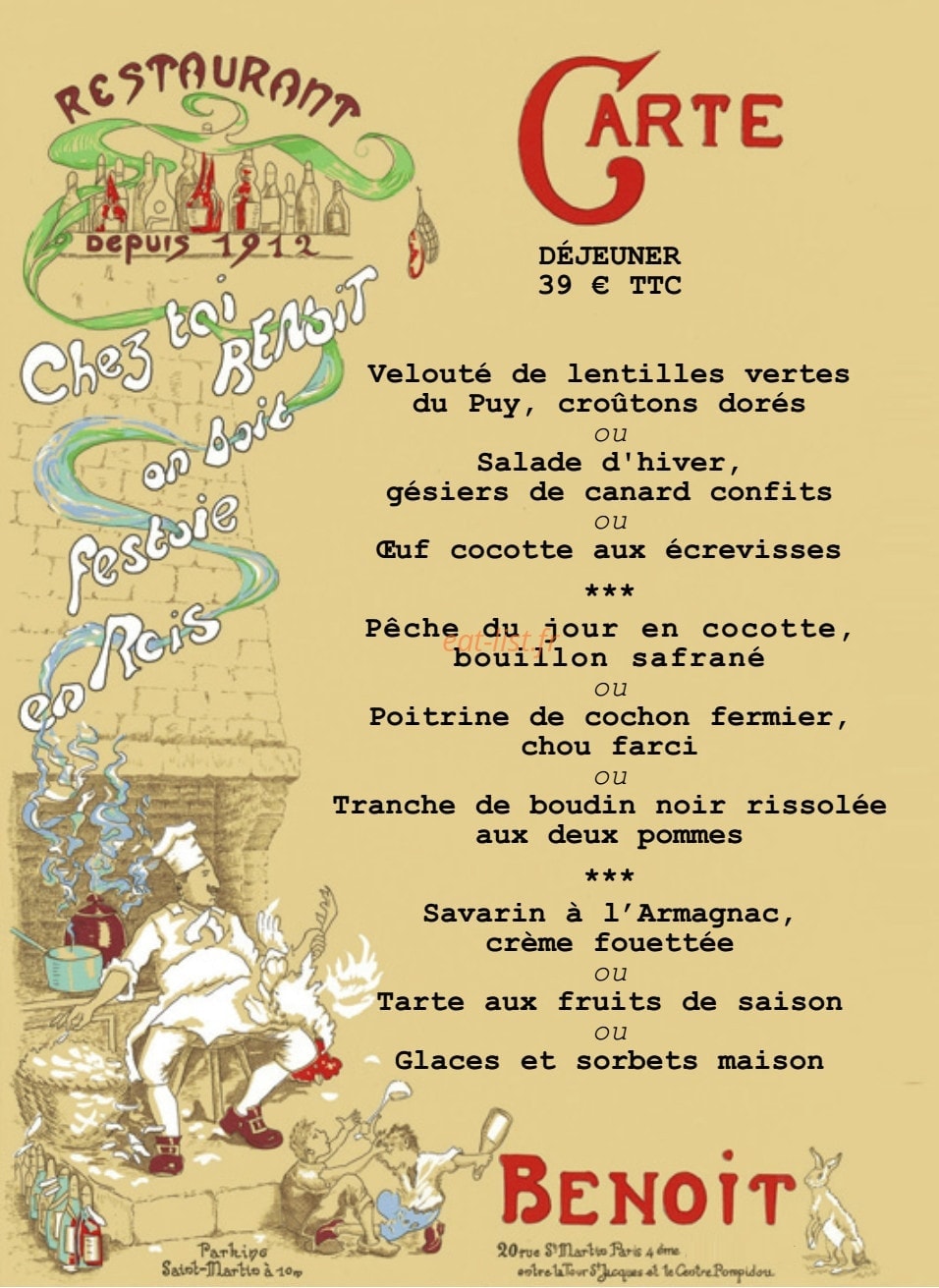 Benoit Paris — carte page 1