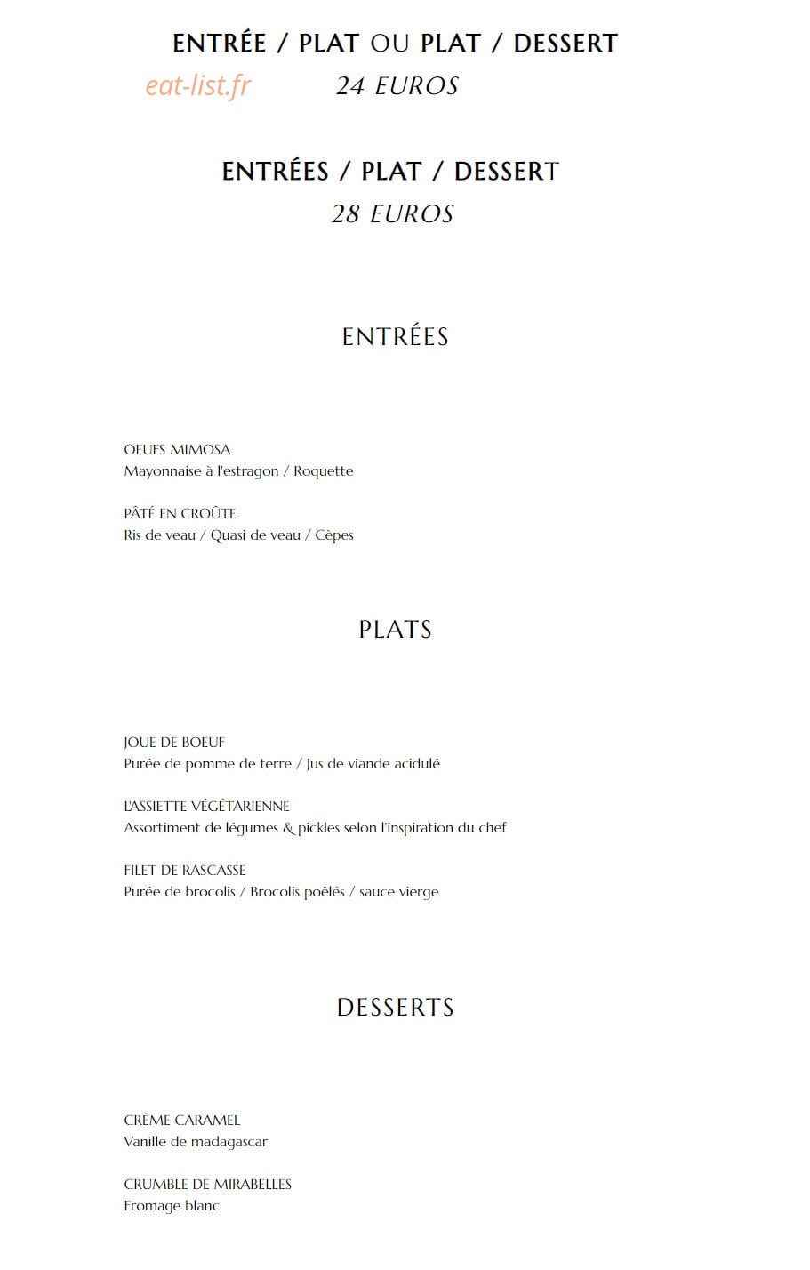 Bombance — carte page 1