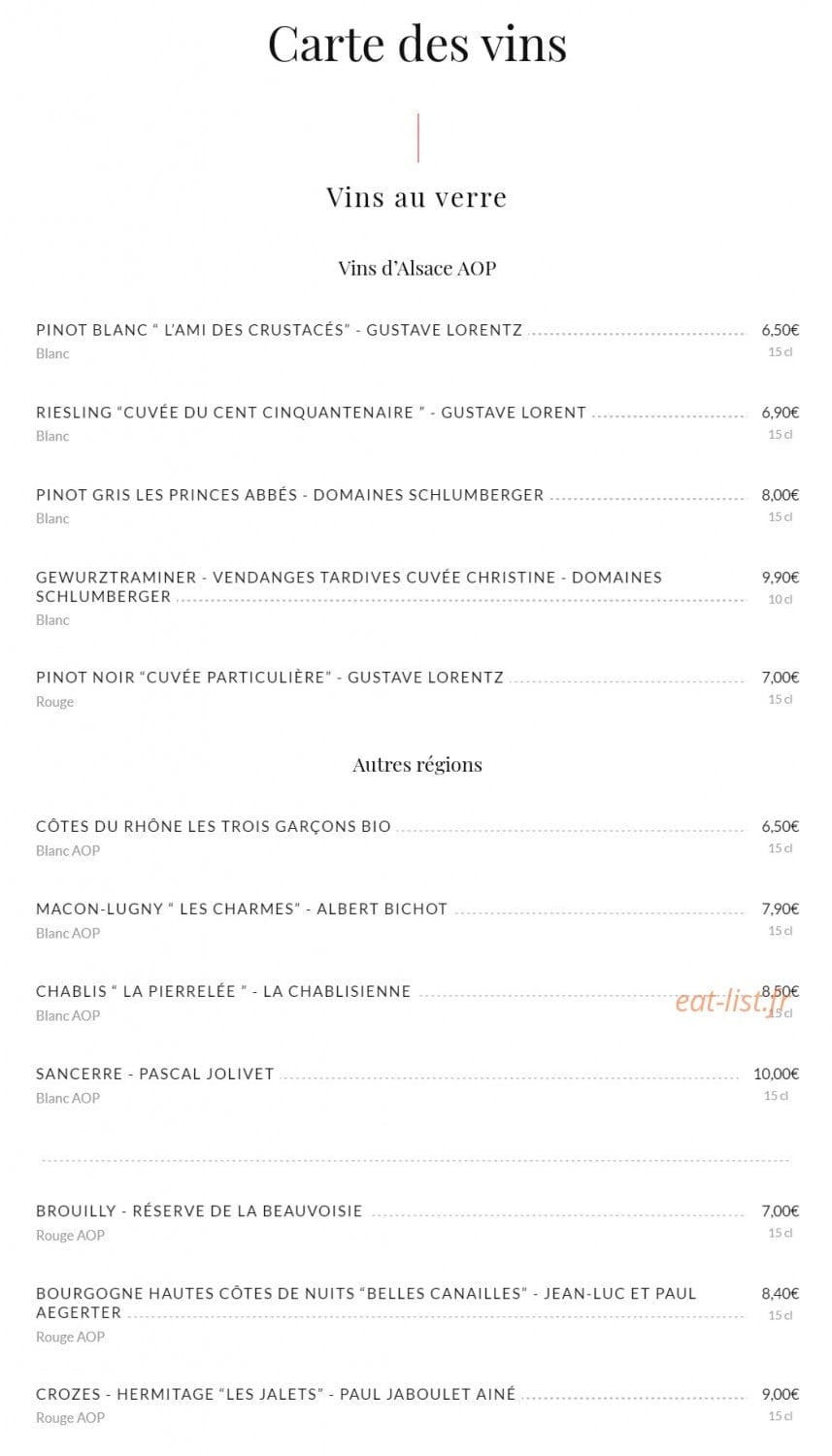 Brasserie Bofinger — carte page 13