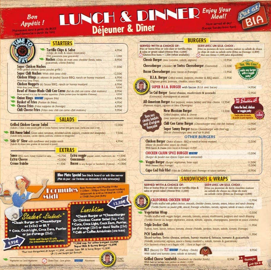 Breakfast In America — carte page 3