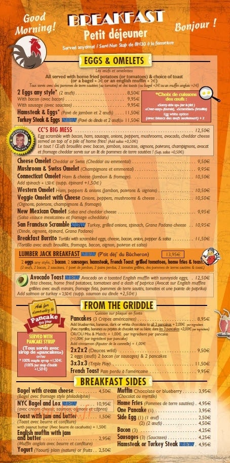 Breakfast In America — carte page 2