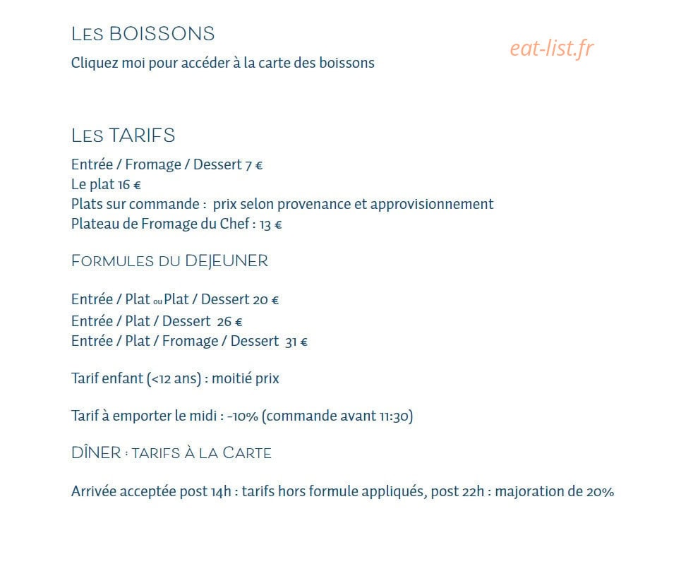 C’est Comme À La Maison — carte page 3