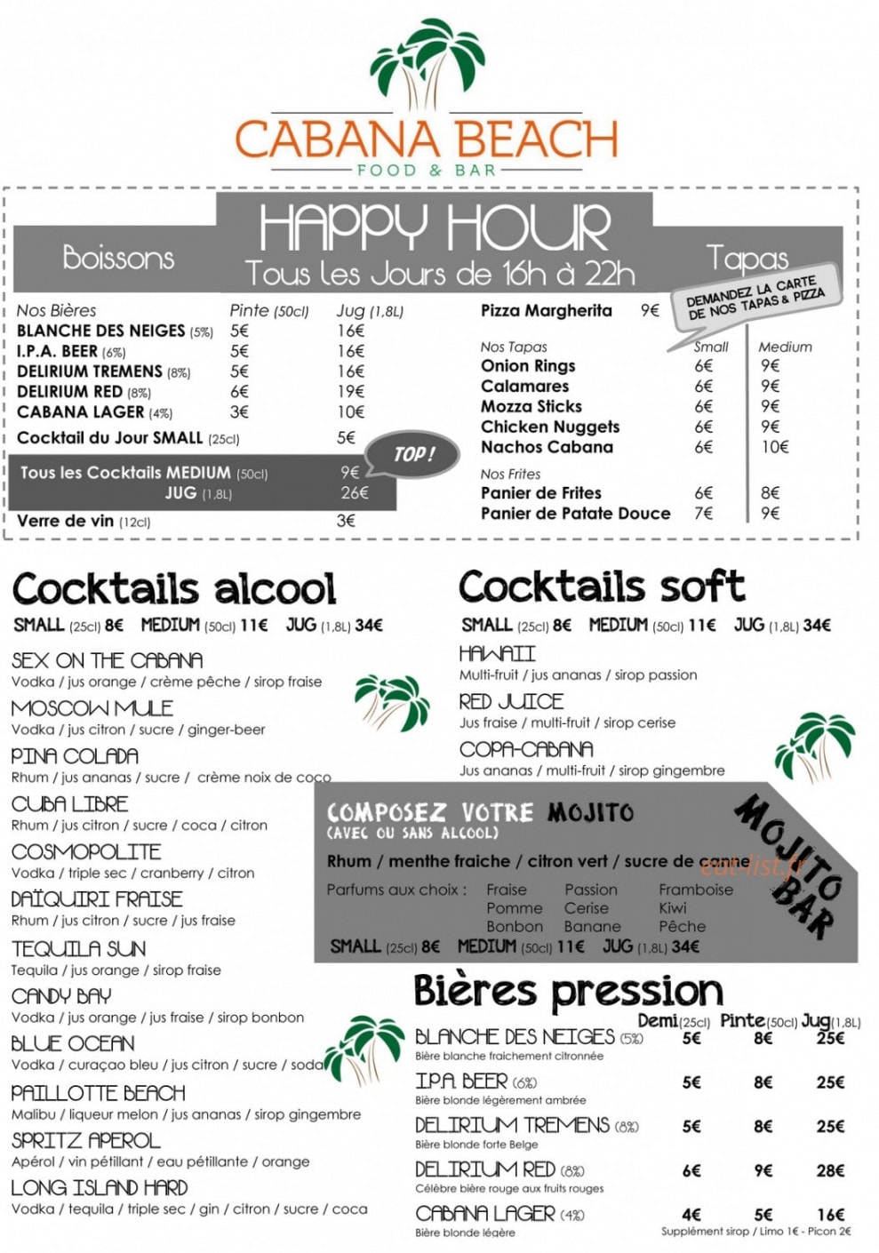 Cabana Beach — carte page 2