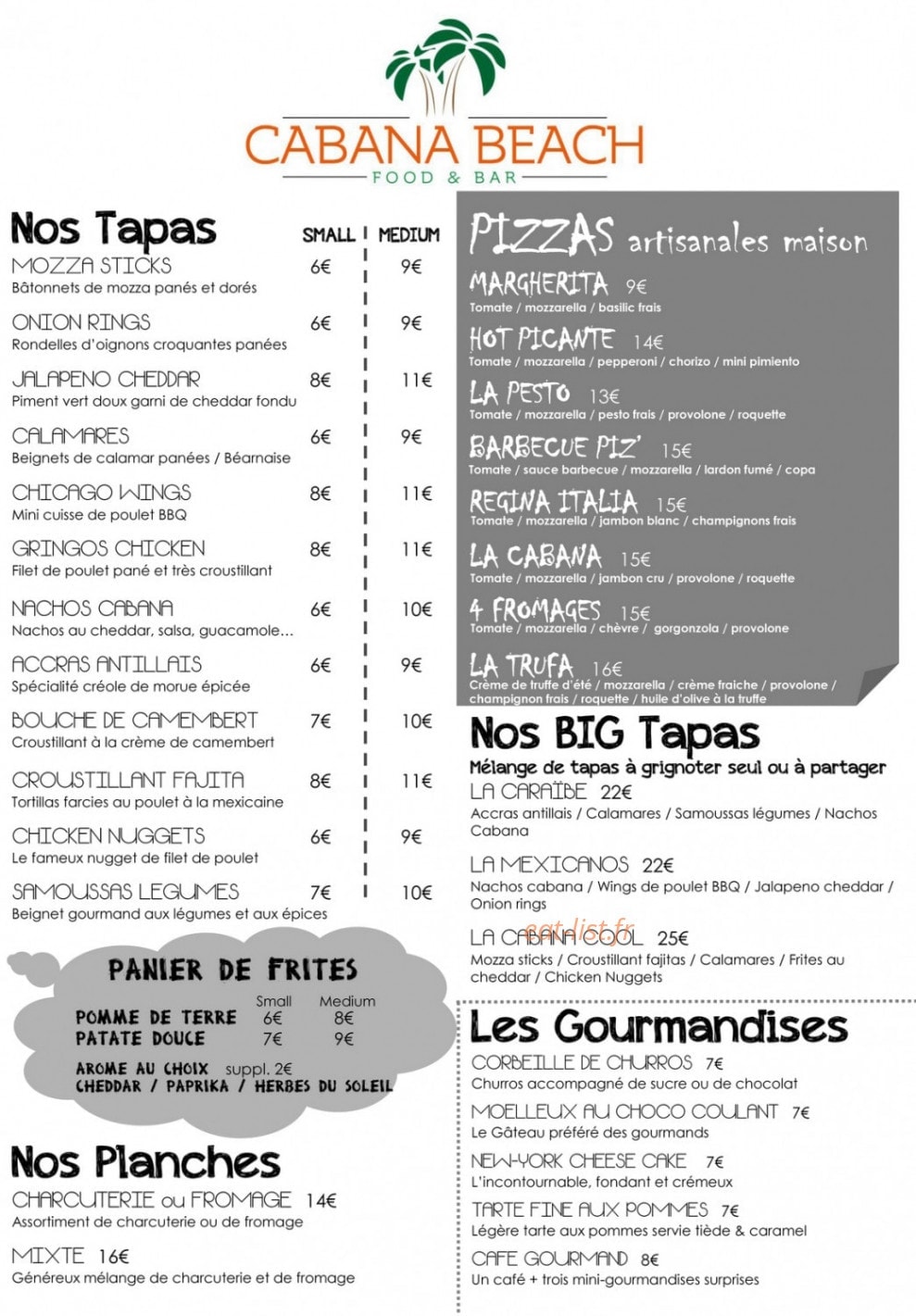 Cabana Beach — carte page 1