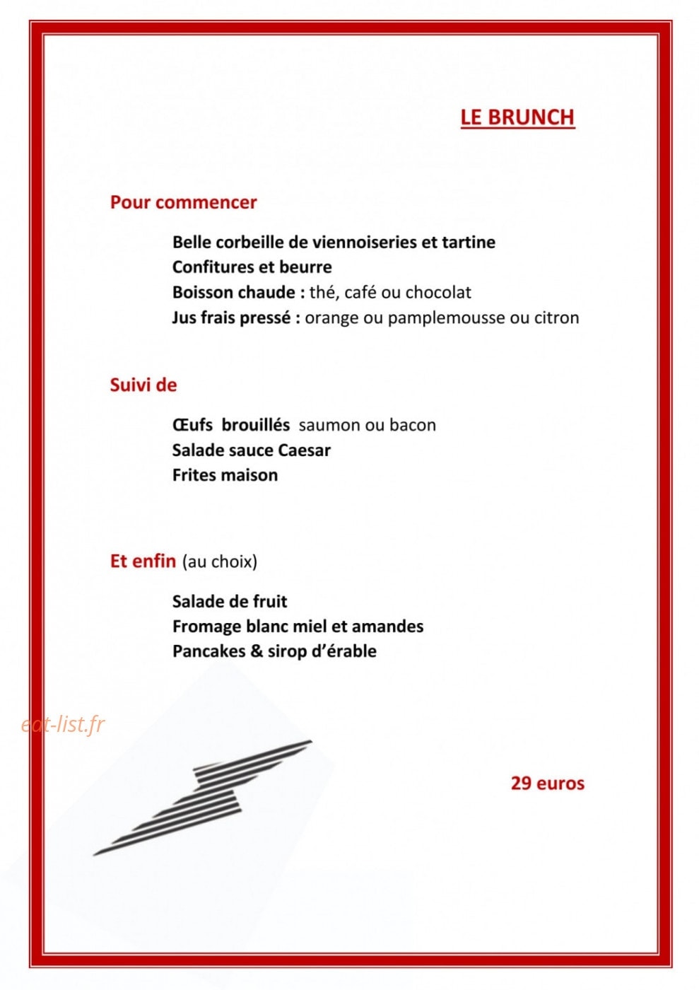 Café Beaubourg — carte page 5