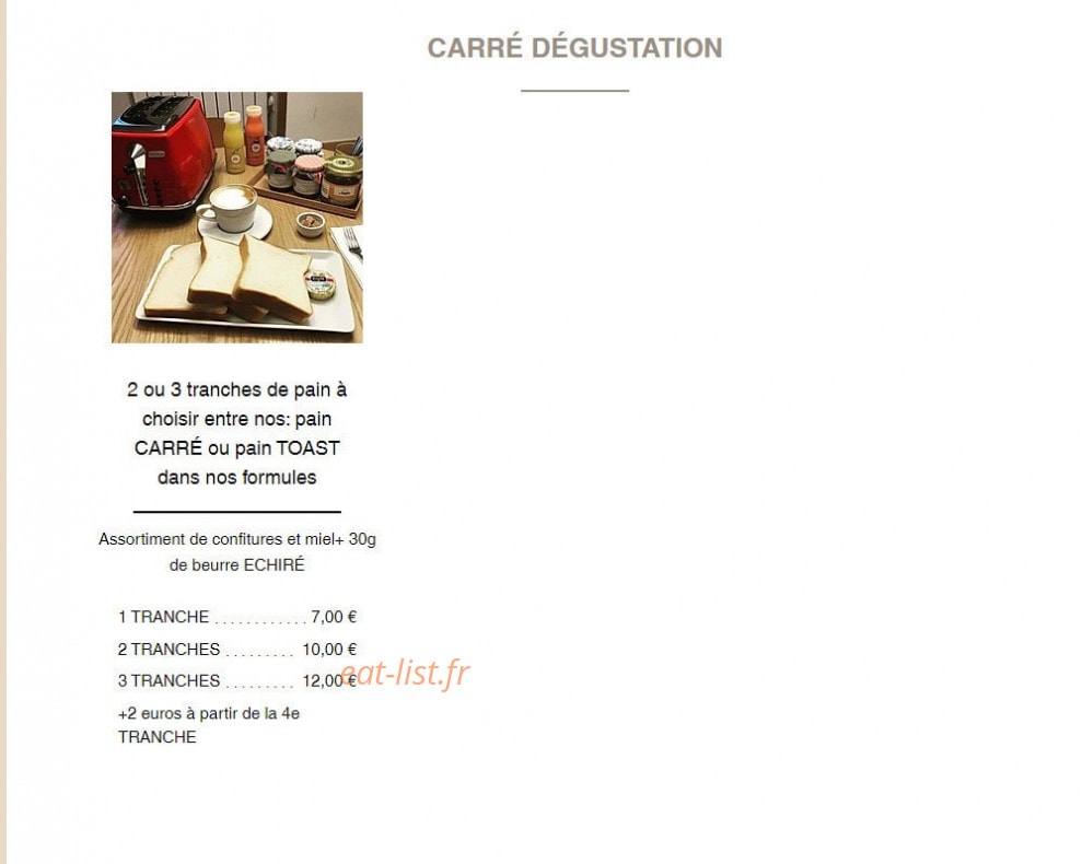 Carré Pain De Mie — carte page 3